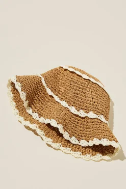 Emme Straw Bucket Hat