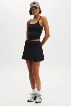 Ultra Soft Fitted Pleat Skirt